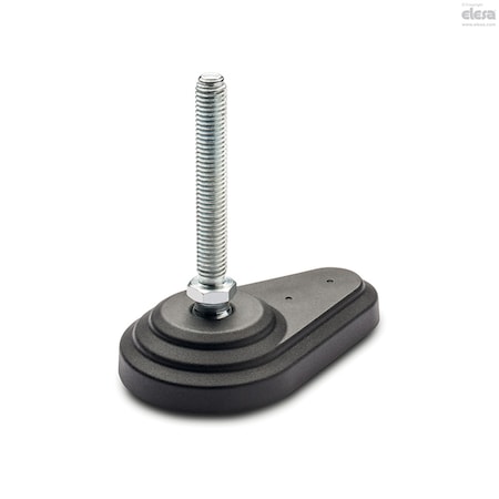 Elesa Levelling feet for ground mounting, LV.FO-60-14-AS-M16x168 LV.FO